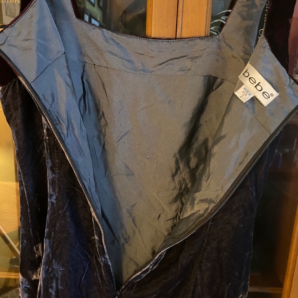 Vintage 90’s girl crushed velvet mini dress - Picture 9 of 16